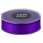 JAM Paper - Ruban de satin double face - 7/8" l x 25 m - Violet-Notre ruban décoratif est fabriqué à partir de satin double face de la plus haute qualité, avec une finition lisse !