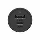 Otterbox - Chargeur de Voiture Double à Charge Rapide USB-C et USB-A - Noir-Tests rigoureux de chute et de vibration pour un chargement en toute sécurité et enveloppé dans un extérieur robuste