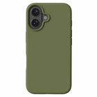 Blu Element - Coque Silicone avec MagSafe pour iPhone 16 Plus - Vert olive-Compatible avec MagSafe