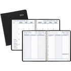 Staples - Agenda hebdomadaire/mensuel 2026 - 8 3/4 po H x 6 7/8 po l - noir - bilingue-La page d'informations personnelles comprend une section pour les pages generales, d'urgence et medicales et les dates à retenir