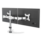 SHOPPINGALL Support double pour moniteur LCD LED avec 2 bras ajustables pour moniteurs 13"-32" avec 3 options de montage dans la boîte - SA-D29S-Blanc-[ADJUSTABILITÉ ERGONOMIQUE] Les bras réglables peuvent s'incliner de +90° à -35°, pivoter de 180° et effectuer une rotation de 360° en douceur (réglage de la hauteur jusqu'à 16"/41cm). Rotation facile entre les positions d'affichage portrait et paysage. Conçu pour offrir une tranquillité d'esprit en ayant toujours vos écrans à une hauteur et un angle optimaux
