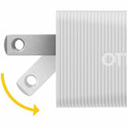 OtterBox - Chargeur mural double USB-C et USB-A Premium Pro à charge rapide de 72 W - Blanc-Le chargeur mural est doté de broches pliables et d'un extérieur robuste pour une ultra-durabilité