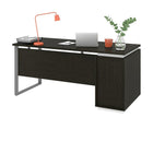 Bestar Aquarius Bureau avec un caisson - Gris profond & blanc-Tiroir utilitaire (12. 1 po L x 2. 2 po H x 15 po  P (30. 6 x 5. 5 cm x 38. 1 cm))