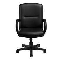 Nightingale - Fauteuil de gestion à dossier moyen Reward - Noir-Mécanisme d'inclinaison pivotant avec verrouillage d'inclinaison à position unique, réglage pneumatique de la hauteur et contrôle de la tension