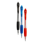 Baseline - Stylos à bille rétractables avec prise – 1,0 mm – couleurs variées – paquet de 50-Prise douce pour plus de confort