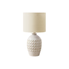 Monarch Specialties - Luminaire - 19 po H Lampe De Table - Céramique Ivoire - Abat-Jour Ivoire / Crème - Transitionnel-Cette élégante lampe de table de 19 pouces de haut est dotée d'une superbe base en céramique ivoire et d'un abat-jour en tissu beige qui s'intègre parfaitement à tout décor de style transitionnel