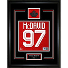 Frameworth - Connor McDavid numero de chandail Hockey Canada 2026 - impression encadree - 16" x 20"-Impression du numero de chandail Hockey Canada 2026 sous licence officielle mettant en vedette Connor McDavid