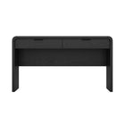 Manhattan Comfort - Bureau moderne Grace 54" avec 2 tiroirs - Noir et Or-Assemblage à domicile requis Tout le matériel inclus