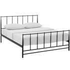 Modway - Estate Lit Queen, Brown-Capsules de pied non marquées