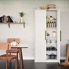 Prepac - Cabinet de rangement Premium Home 72 po avec portes, cabinet de garde-manger avec 5 étagères - Blanc-Facile à assembler : L'armoire de rangement du garde-manger de cuisine comprend des instructions détaillées étape par étape et toutes les pièces nécessaires