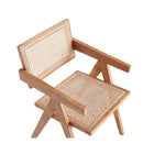 Manhattan Comfort - Fauteuil de salle à manger Hamlet 19,67 po style industriel chic - Nature-10