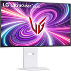 LG - Moniteur de jeu 32 po UltraGear OLED double mode 4K UHD compatible G-Sync - 32GS95UV-W-Plus besoin d’hésiter entre taux de rafraîchissement et résolution. Certifié VESA Dual-Mode, vous pouvez plonger dans des jeux graphiquement riches en UHD 240 Hz et passer instantanément en FHD 480 Hz sur un moniteur 24" ou 27", selon votre préférence, pour des jeux rapides en appuyant simplement sur une touche de raccourci