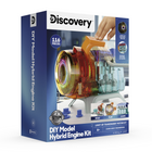 Discovery - Kit de moteur hybrideDIY (à monter soi-même)-Le carter moteur transparent permet aux enfants d’observer le fonctionnement des composants mécaniques internes tout en découvrant comment les moteurs hybrides combinent les technologies électriques et de combustion
