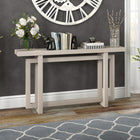 Hudson&Canal - Console Breslow 55" L - Aulne Blanc-Finition en blanc aulne aspect bois
