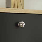 HOMCOM - Armoire à chaussures étroite avec étagères réglables - noir-Le dispositif anti-basculement améliore la sécurité en empêchant les chutes 