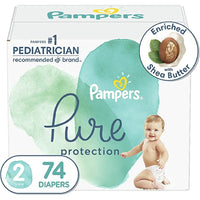 Pampers - Couches Pure Super - Taille 2 - Paquet de 74-Taille 2