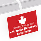 Staples - Cartes professionnelles « Nous sommes une entreprise fièrement canadienne » - 2 x 3 1/2 po - fini lustré - Paquet de 250-Format horizontal : 2 x 3 1/2 po