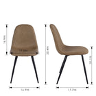 Ensemble de 4 chaises pour table à manger Charlton Vintage A (3339-AM8623-LB)-6