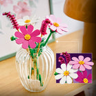LEGO - Botanicals Les cosmos-Exposez le bouquet de fleurs LEGO comme décoration pour un bureau ou une chambre