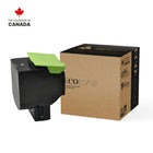 Ecotone - 80C1SK0 Lexmark Compatible Remanufacturés Toner Cartridge - Noir-Type : Réusinée EcoTone