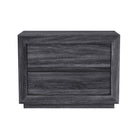 Manhattan Comfort - Table de nuit contemporaine Soren 32" à 2 tiroirs - Gris charbon-Conçu avec un stratifié à grain de bois de haute qualité, offrant l'apparence du bois naturel avec une durabilité accrue