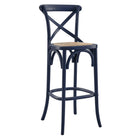 Modway - Gear Tabouret de bar - Bleu Minuit-Tabouret de bar de ferme moderne