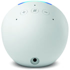 Amazon - Echo Pop Haut-parleur intelligent avec Alexa - Blanc glacier-Bouton d'arrêt du microphone intégré et commandes de confidentialité dans l'application
