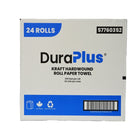 Dura Plus - Rouleaux de papier essuie-main, Kraft, 205pi - paquet de 24-24 rouleaux/boîte