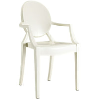 Nicer Furniture - fauteuil fantôme de Louis XVI - blanc - 2 pièces-Célèbre style Louis XVI, Chaise confortable.