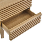 Modway - Render Deux tiroirs Table de chevet, Chêne-Assemblée requise
