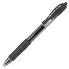 Pilot - Stylos à bille roulante encre gel G-2 - rétractable - rechargeable - 0,7 mm - noir - paquet de 12 (BLG2-7-BK)-Pointe fine, 0,7 mm