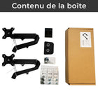 MotionGrey - Support de moniteur simple - Bras de fixation VESA pour écrans jusqu’à 28 po - Noir-6