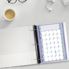 Blueline - 2026 Calendrier sous-main mensuel Perforation à 3 trous - 11 po x 8-1/2 po - Bilingue-Calendrier annuel au bas de chaque page 