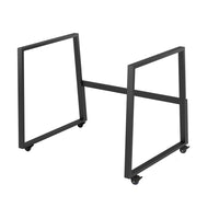 Rocelco - DADR-FSM Support de sol avec roulettes pour DADR40 et DADR46 - Noir-SUPPORT DE PLANCHER DE BUREAU À USAGE ÉLEVÉ: convertit votre rehausseur de bureau DADR-40 ou DADR-46 en un poste de travail entièrement mobile assis-debout (rehausseurs de bureau vendus séparément)