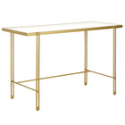 Hudson&Canal - Bureau Inez 48" - Laiton-Un design contemporain moderne pour votre entrée, votre salon, votre bureau et plus encore
