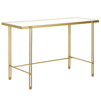 Hudson&Canal - Bureau Inez 48" - Laiton-Un design contemporain moderne pour votre entrée, votre salon, votre bureau et plus encore