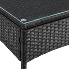 Manhattan Comfort - Ensemble de salon de patio moderne Noli pour 2 personnes avec table d’appoint - noir et gris - ensemble de 3 pièces-10