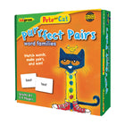 Jeu de paires Purrfect Pete the Cat d'Edupress : Familles de mots -Les joueurs piochent à tour de rôle des cartes de mots dans le jeu et les associent aux cartes devant eux.