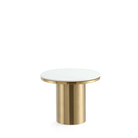 Manhattan Comfort - Table d’appoint Glenn 19,68 po style moderne et glamour - Or-Table d’appoint moderne pour salon