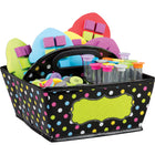 Teacher Created Resources - Chalkboard Brights Storage Caddy, 9 po x 9 po x 6 po , Pack de 2-Une surface facile à nettoyer et non poreuse peut être essuyée avec un désinfectant