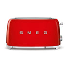 SMEG - Toaster Rétro À Long Slot 4 Tranches - Rouge-11 niveaux de grillage différents pour de meilleurs résultats , fonction de décongélation , fonction de réchauffage , fonction bagel pour griller uniquement un côté de la tranche.