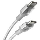 Scosche - Strikeline USB-C magnétique vers USB-C 6 pieds - Blanc-USB2.0 60 W avec 480 Gbit/s
