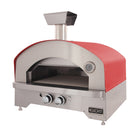 Kucht - Four à pizza portatif au propane pour l’extérieur Napoli - Rouge-Housse tout‑temps incluse
