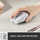 Logitech MX Anywhere 3 - Souris sans fil - Gris pâle-MX Anywhere 3 voyage avec vous, où que vous alliez. Sa forme basse et ergonomique s’adapte à votre main grâce à des prises latérales ultra-douces en silicone pour un confort total