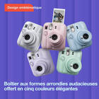 FUJIFILM - Ensemble avec appareil instantané instax mini 13 - Rose bonbon-Miroir intégré pour selfies