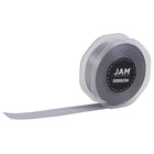 JAM Paper - Ruban de satin double face - 7/8" l x 25 m - Argent-Taille : 0,875 po x 25 mètres