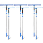 Gritt Commercial - Ensemble professionnel de nettoyage de vitres - Raclette de 18 po - Lave-vitres de 18 po - Perche télescopique de 6 pi - Lot de 3-Longueur de la lame : 18 po