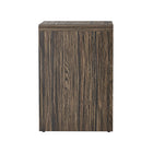 Manhattan Comfort - Table de nuit contemporaine Novara 22" à 2 tiroirs - Noyer Jacobean-Assemblage à domicile requis Tout le matériel inclus