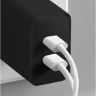 mophie - 45W GaN USB-C PD Dual Adaptateur Secteur - Noir-Chargez jusqu'à deux appareils simultanément (câbles de charge non inclus)