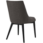 Modway - Viscount Tissu Fauteuil d’appoint de salle à manger Ensemble de 2 - Brown-Capsules de pied non marquées